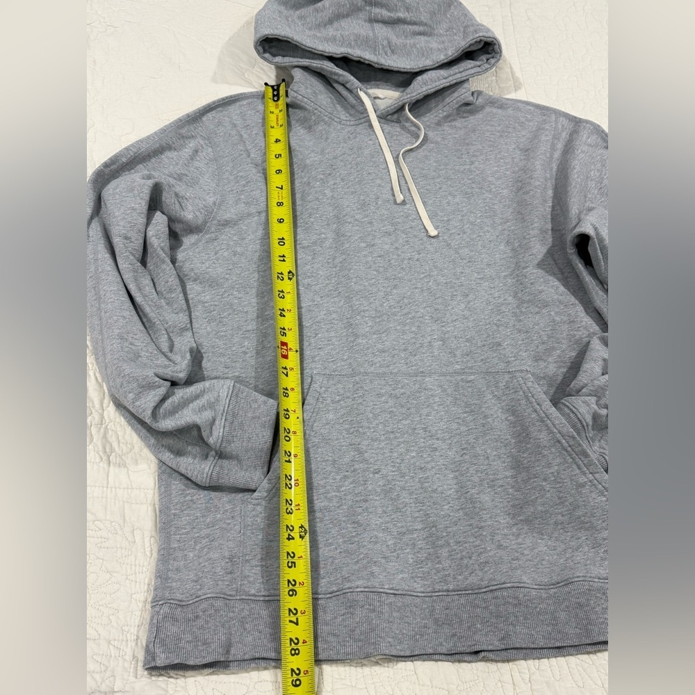 Reigning Champ Mens Heather Gray Pullover Hoodie Size L - Picture 3 of 6